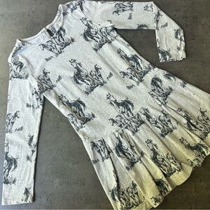 Tea collection horse scene dress